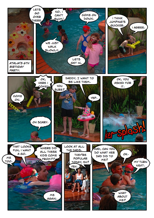 Atalia's 6th birthday party comic 1